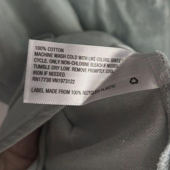 AVA & VIV Sz. X No Gap Button Front Short Sleeve Soft Cotton Denim Shirt #C - Picture 5 of 6